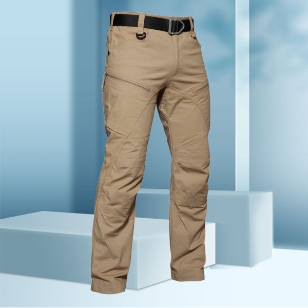 Wear resistant outdoor multi pocket men's casual pants