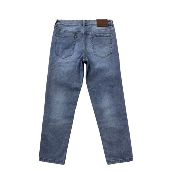 Comfortable and wear-resistant straight leg men's business jeans