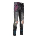 Retro slim fit cotton men's jeans