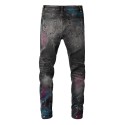 Retro slim fit cotton men's jeans