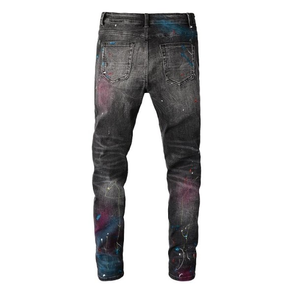 Retro slim fit cotton men's jeans