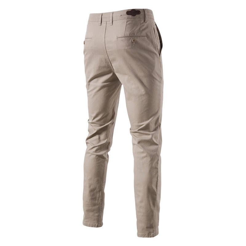 Comfortable cotton slim fit business men's pants