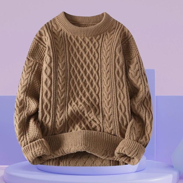 Warm, comfortable, fashionable men's knitted sweater