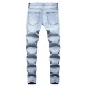 High elasticity slim fit plus size denim pants