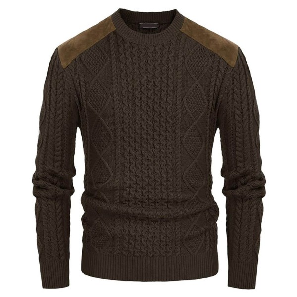 Comfortable, breathable, and warm men's long sleeved sweater