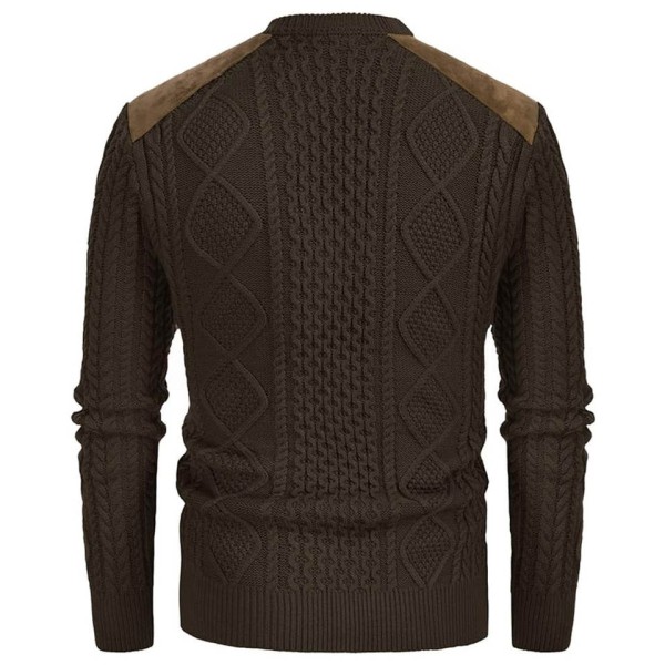 Comfortable, breathable, and warm men's long sleeved sweater