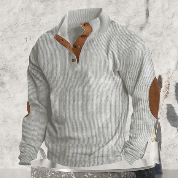 Comfortable, warm, loose outdoor men's sweater