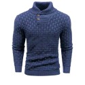 Anti pilling slim fit cotton polyester men's winter sweater
