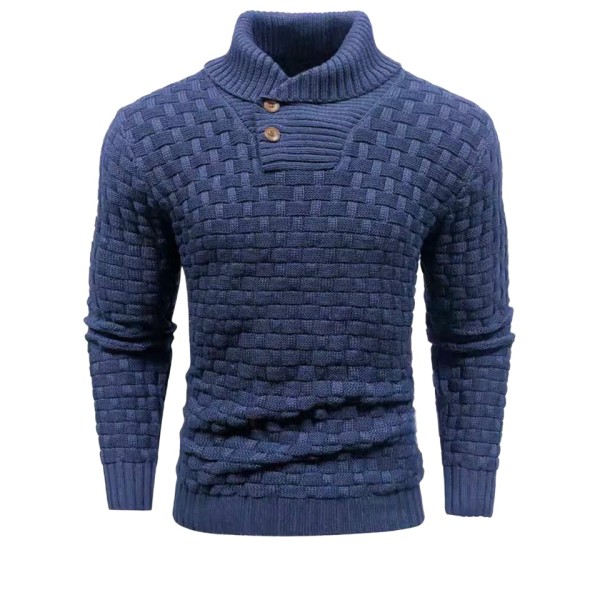 Anti pilling slim fit cotton polyester men's winter sweater