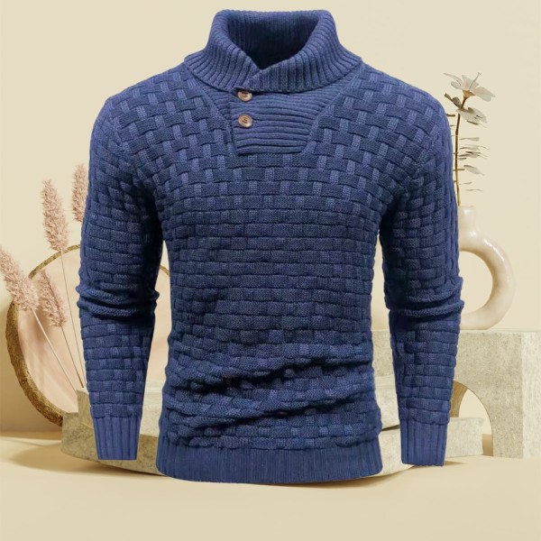 Anti pilling slim fit cotton polyester men's winter sweater