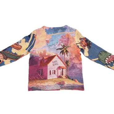 Breathable sports basketball tapestry sweater