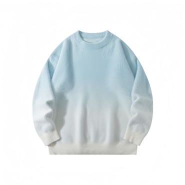 Cotton warm and loose round neck sweater