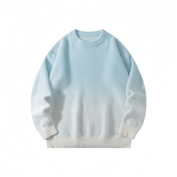 Cotton warm and loose round neck sweater