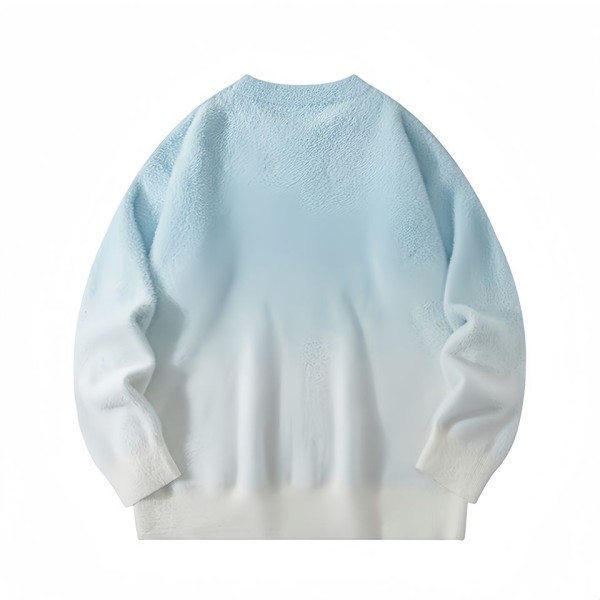 Cotton warm and loose round neck sweater