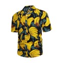 Breathable printed loose men's shirt