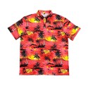 Comfortable and breathable fully printed men's polo T-shirt