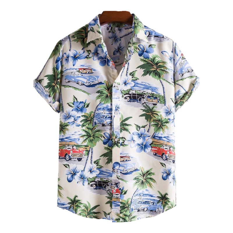 Fully printed comfortable casual men's beach wear
