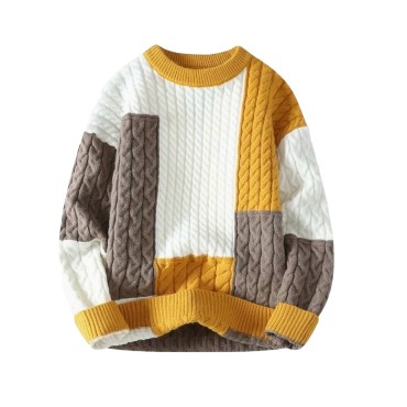 Comfortable, warm and loose men's casual sweater