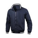 Comfortable and casual solid color men's jacket