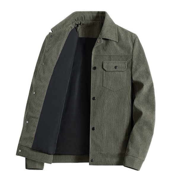 Corduroy casual warm men's jacket