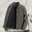 Corduroy casual warm men's jacket