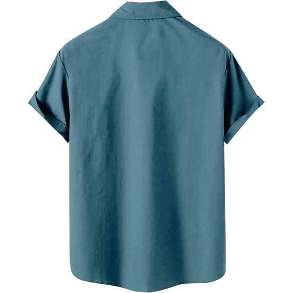 Beach vacation+men's short sleeved shirt