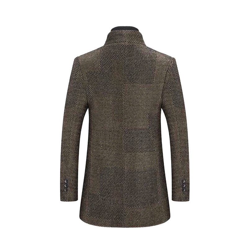 Windproof and warm medium length windbreaker