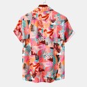 Silky breathable printed beach shirt