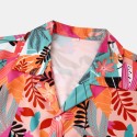 Silky breathable printed beach shirt
