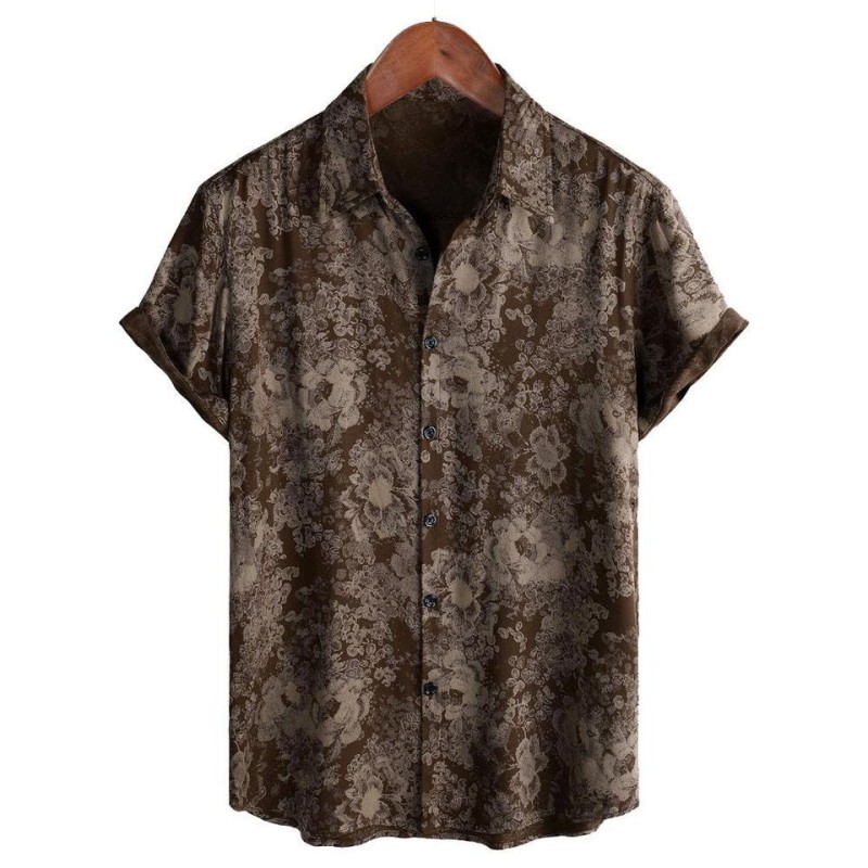 Elastic and comfortable casual beach shirt