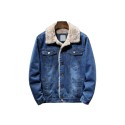 Classic and fashionable slim fit men's denim jacket