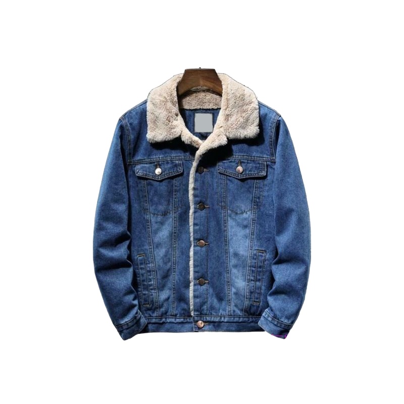 Classic and fashionable slim fit men's denim jacket