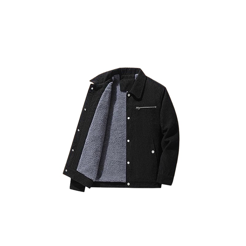 Warm stand collar windproof men's jacket