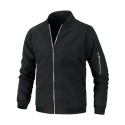 Windproof, waterproof and fleece men's bomber jacket
