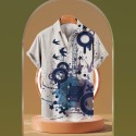 Breathable printed casual shirt
