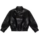 Comfortable PU leather plus size men's jacket