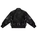 Comfortable PU leather plus size men's jacket