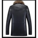Thick and warm faux fur men's winter jacket