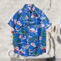 Casual men's Hawaiian short sleeved shirt