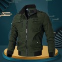 Comfortable and warm standing collar men's jacket