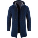 Warm wool blend casual men's coat