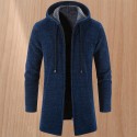 Warm wool blend casual men's coat